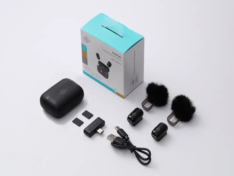 Luuko MiniPods - Micrófono inalámbrico lavalier con conexión Lightning para iPhone