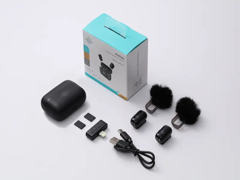 Luuko MiniPods USB-C - Micrófono inalámbrico lavalier con conexión USB-C